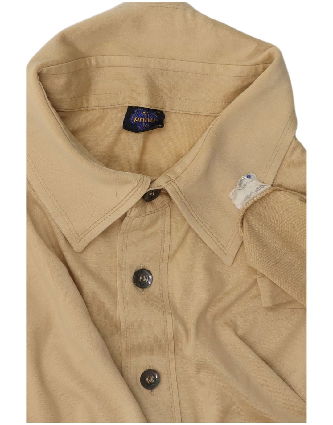 Polo da uomo Pooh in cotone beige medio