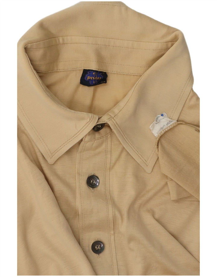Polo da uomo Pooh in cotone beige medio