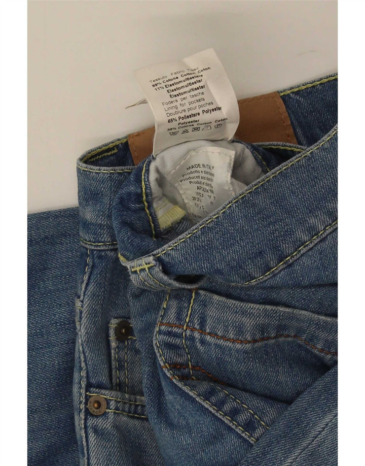 Dondup Jeans slim invecchiati da uomo W33 L32 in cotone blu