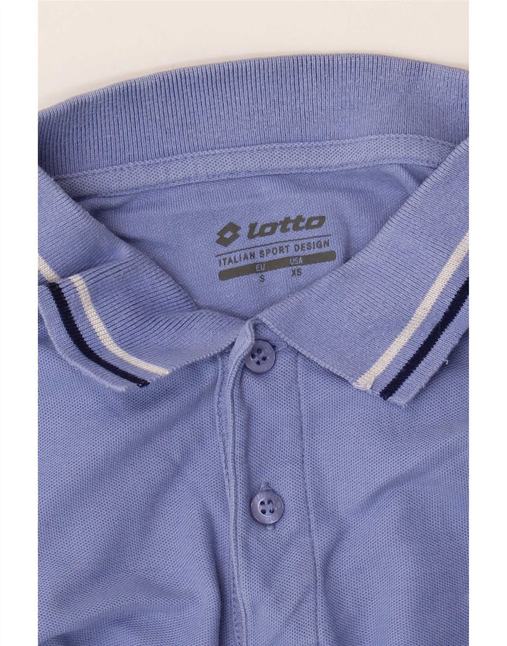 Polo da uomo Lotto piccola a righe blu