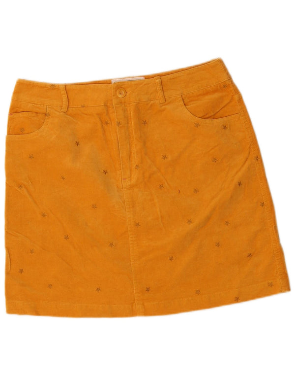 White Stuff Womens Abstract Pattern Mini Skirt UK 10 Small W30 Yellow