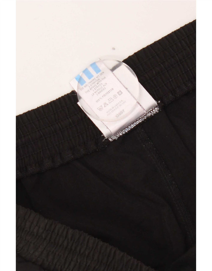 Pantaloncini sportivi da uomo Adidas Bermuda grandi neri in poliestere
