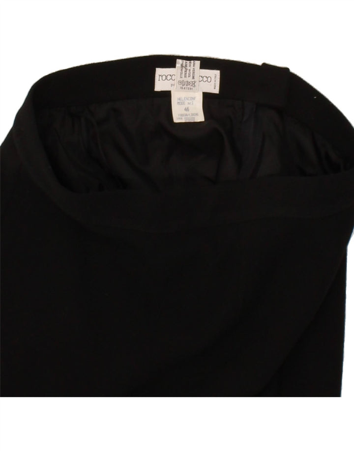 ROCCOBAROCCO Womens Pencil Skirt IT 46 Large W30  Black New Wool Vintage Roccobarocco and Second-Hand Roccobarocco from Messina Hembry 