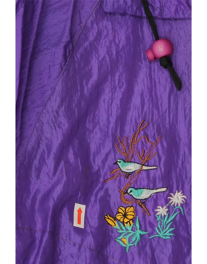 VINTAGE Womens Rain Jacket UK 18 XL Purple Polyamide Vintage Vintage and Second-Hand Vintage from Messina Hembry 