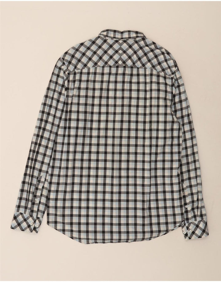 Camicia Timberland da uomo vestibilità regolare, cotone a quadri blu grande