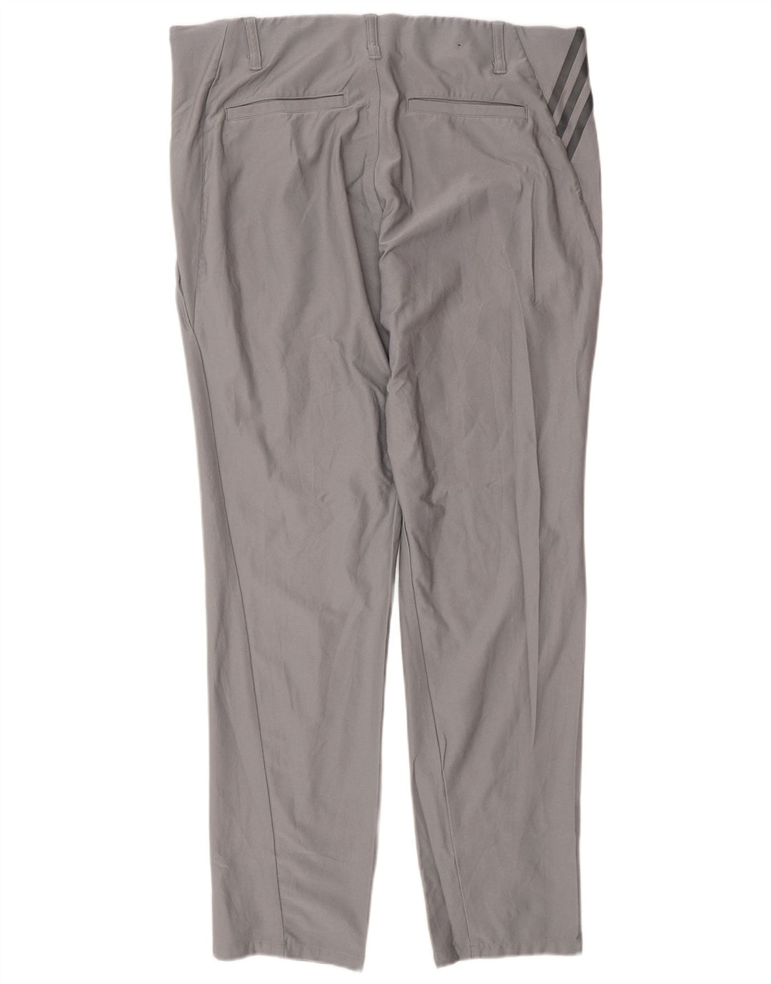Pantaloni chino slim da uomo Adidas W34 L32 poliestere grigio