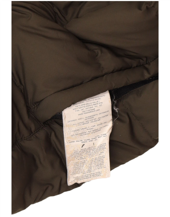 Giacca imbottita con cappuccio da uomo Fay UK 40 Large Khaki Poliammide