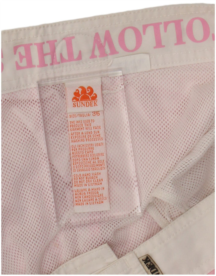 Pantaloncini da bagno da uomo SUNDEK grandi poliestere floreale rosa
