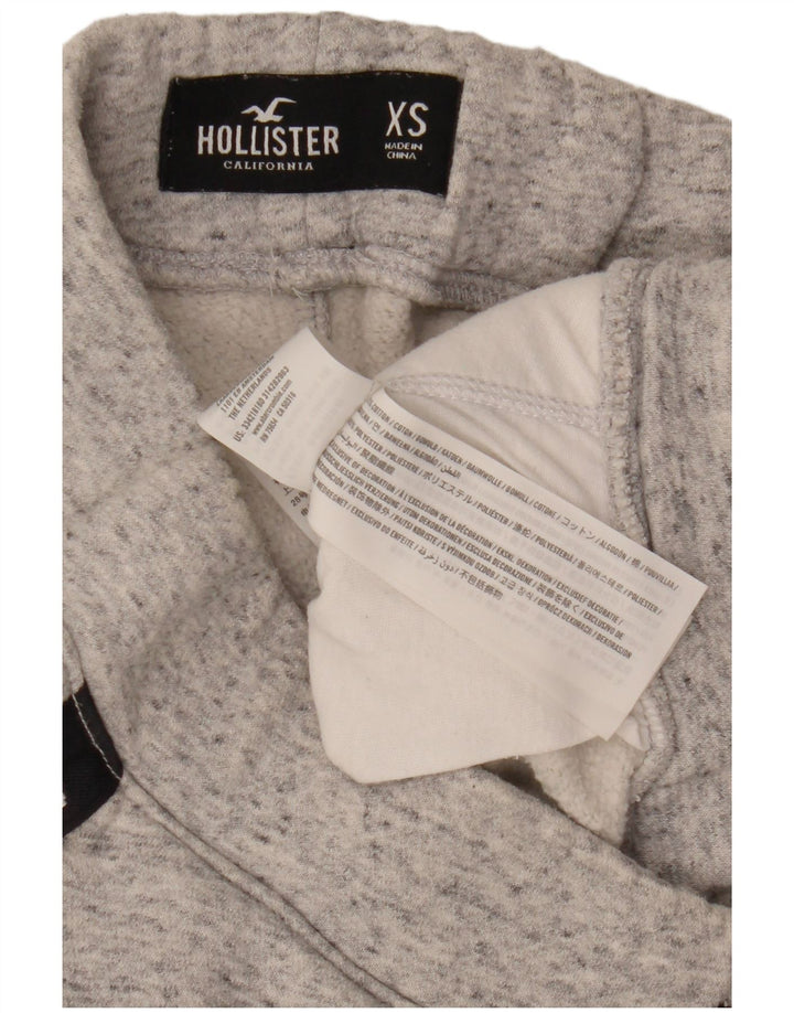 HOLLISTER Pantaloni da tuta con grafica da uomo Joggers XS Cotone chiazzato grigio