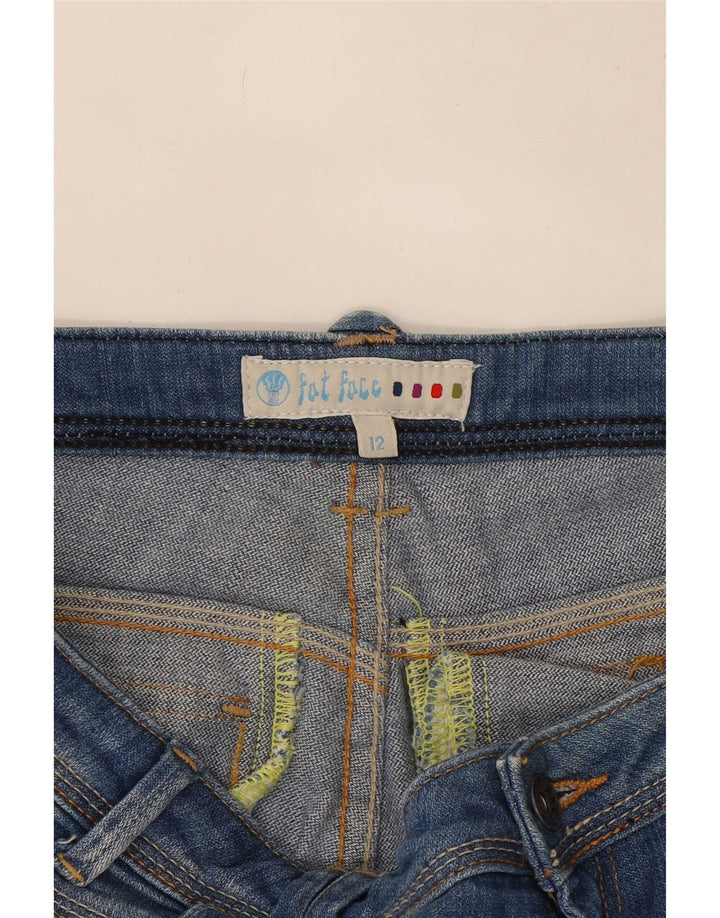 Pantaloncini di jeans da donna Fat Face UK 12 medi W32 cotone blu