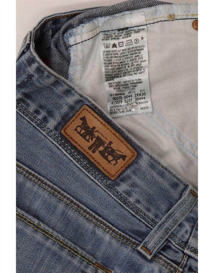Jeans dritti Levi's 570 da donna W29 L30 cotone blu
