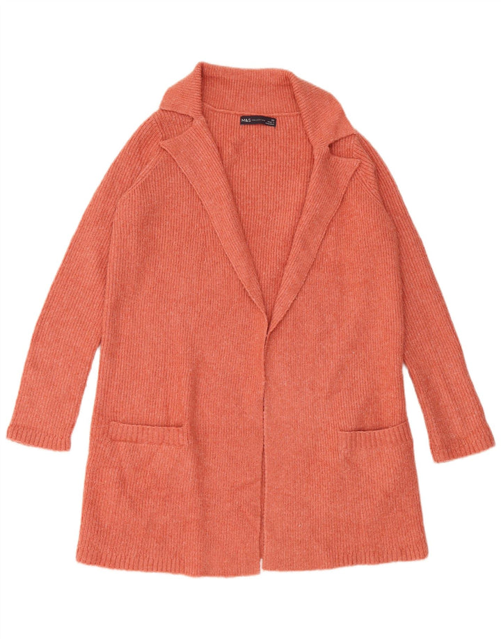 Maglione cardigan oversize da donna Marks & Spencer UK 6 XS Arancione