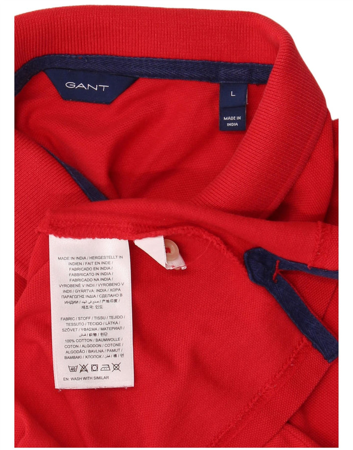 Polo da donna GANT UK 16 grande rossa in cotone