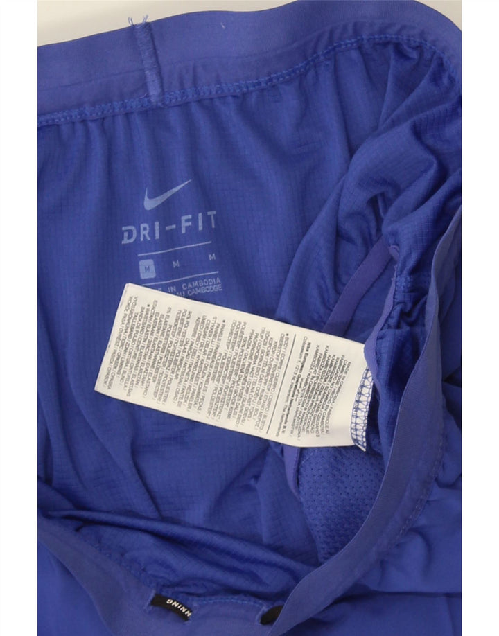 Pantaloncini sportivi NIKE Dri Fit da donna UK 12 poliestere blu medio