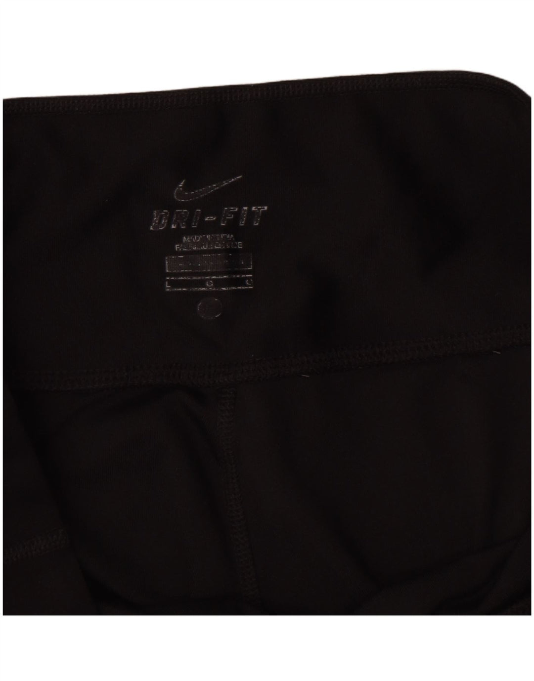 Leggings Nike Dri Fit Capri da donna UK 14 grande poliestere nero