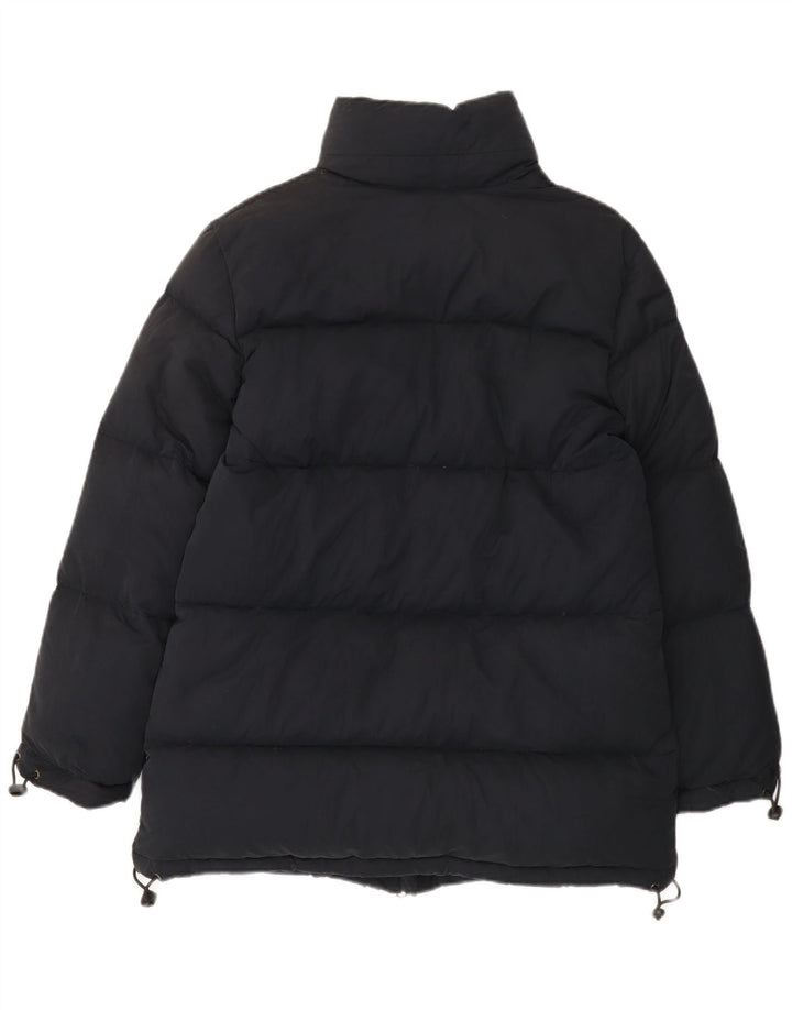Cappotto imbottito con cappuccio da donna Merit Cup EU 42 grande cotone blu navy
