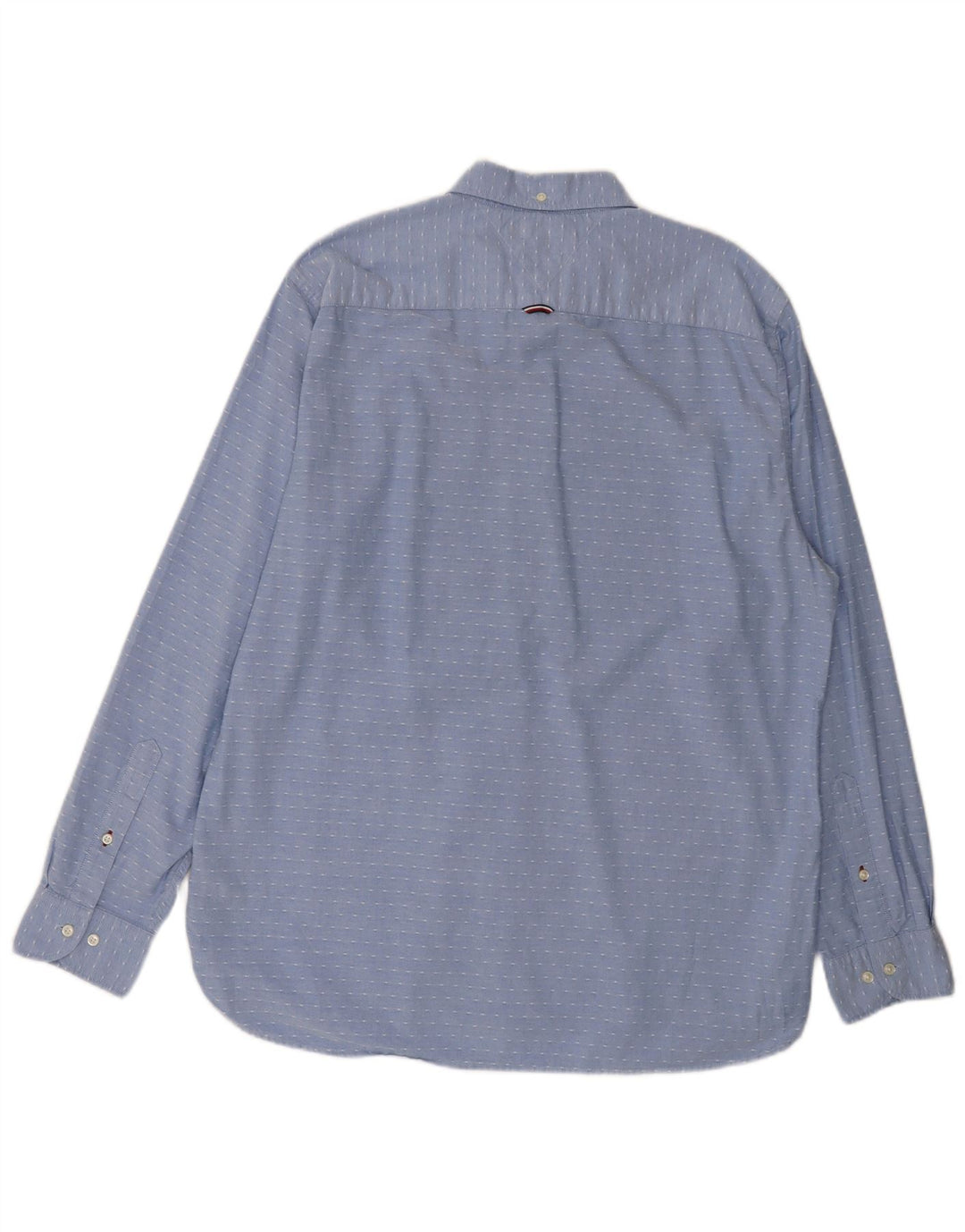 Camicia da uomo vestibilità regolare Tommy Hilfiger XL cotone maculato blu