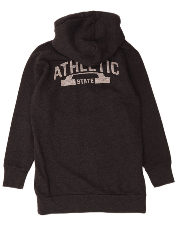 Abito con cappuccio grafico da donna Superdry UK 12 Cotone grigio medio