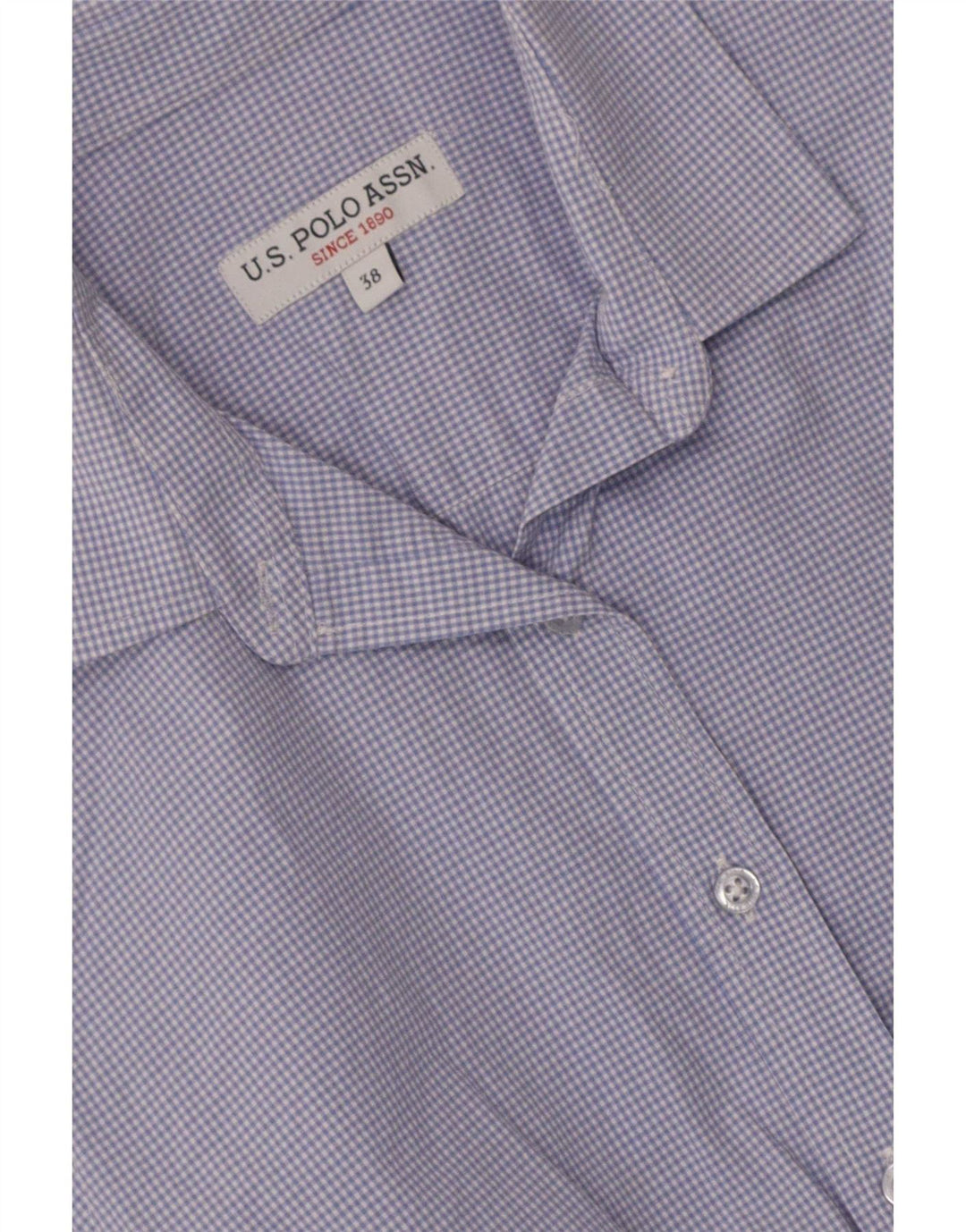 Polo Assn. degli Stati Uniti Camicia da donna EU 38 a quadretti blu medio