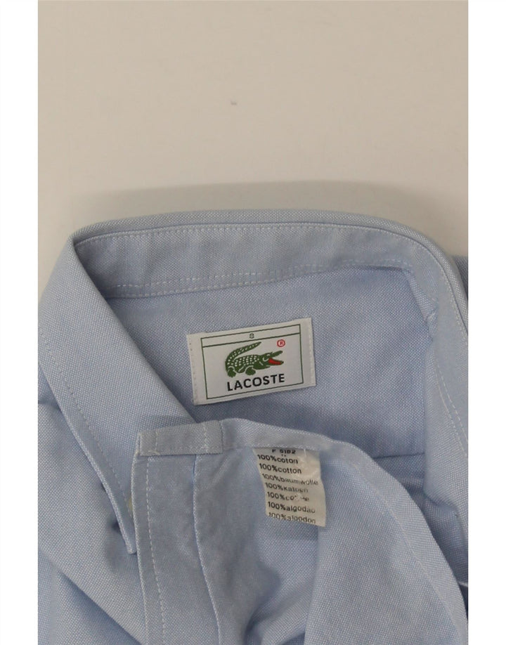 Camicia LACOSTE per ragazzi 7-8 anni in cotone blu