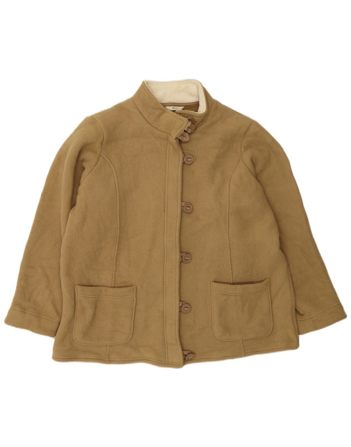Giacca in pile da donna Marks & Spencer UK 20 2XL Poliestere marrone