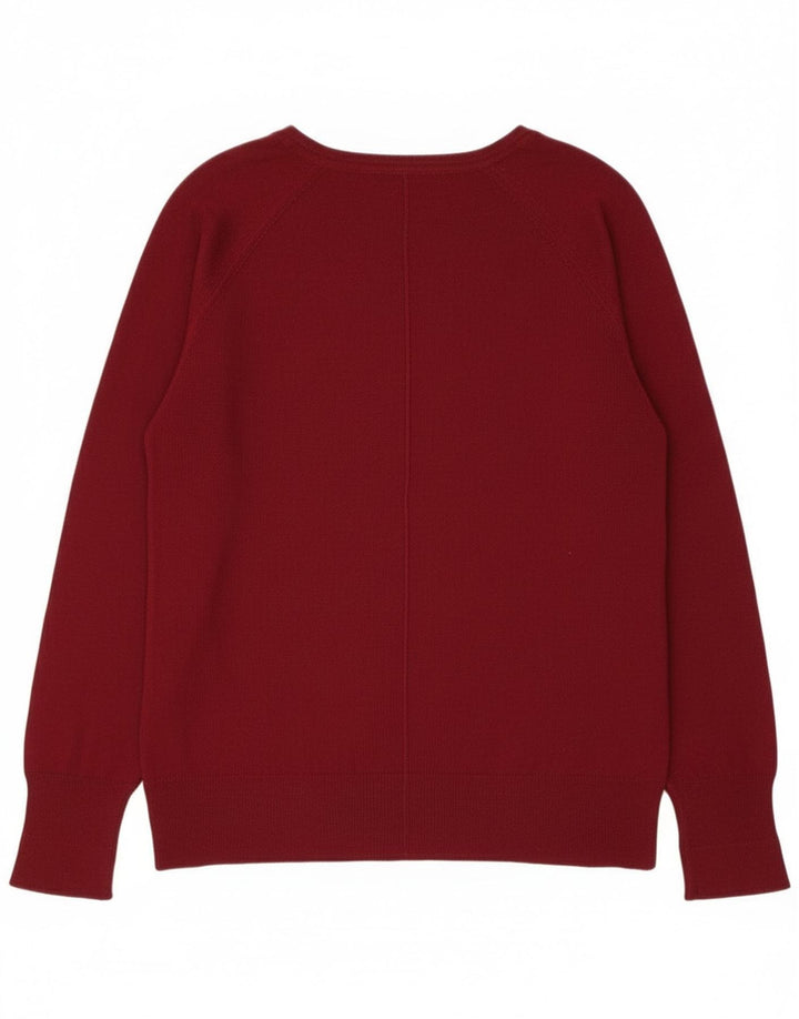 Maglione maglione con scollo a barca da donna Zara UK 14 marrone medio