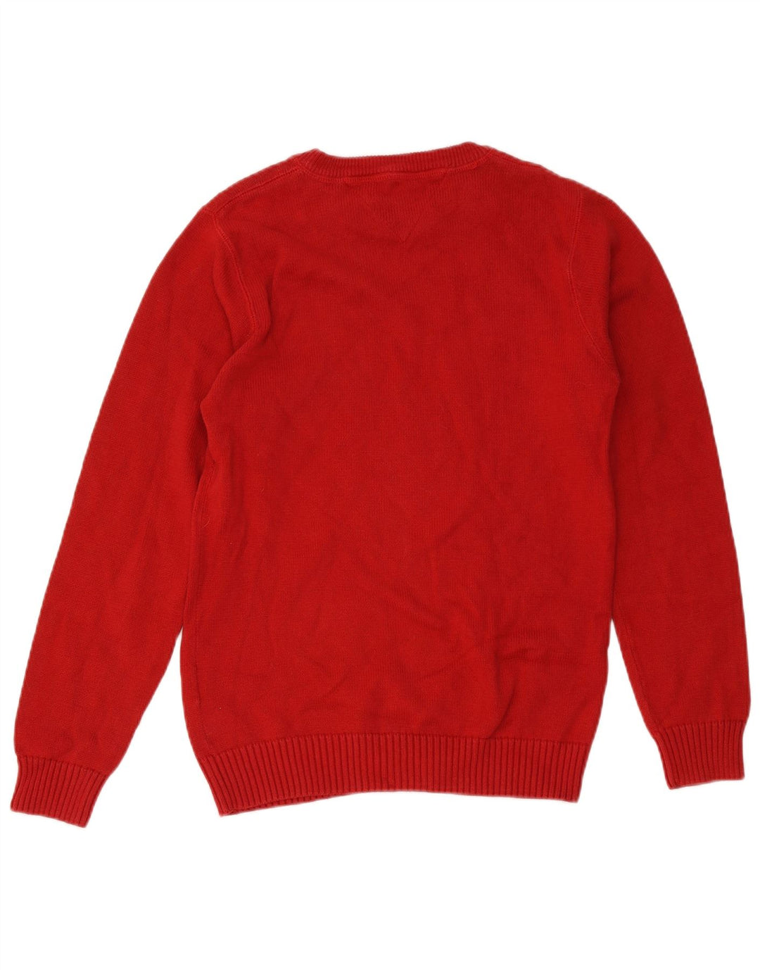 Maglione maglione girocollo da uomo Tommy Hilfiger piccolo cotone rosso