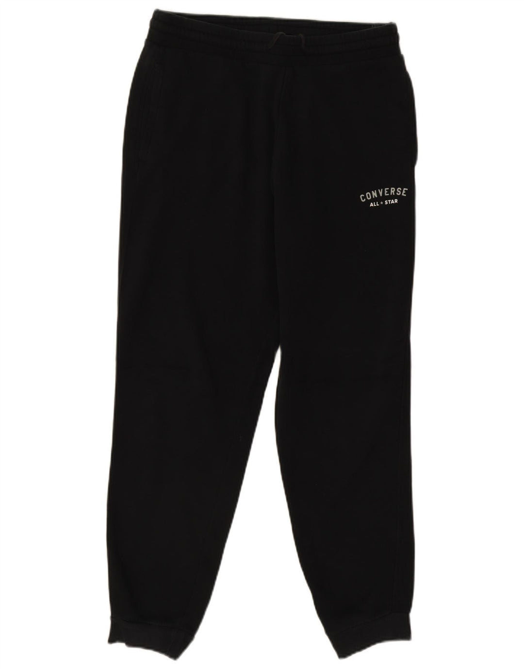 Converse Pantaloni da tuta grafica da uomo Joggers medio cotone nero