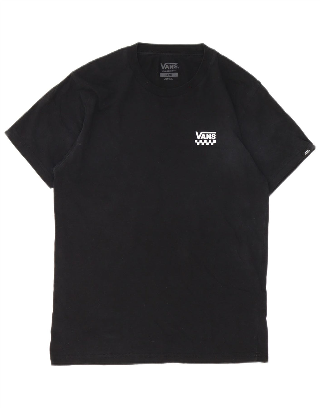 T-shirt da uomo Vans Classic Fit, piccola, in cotone nero