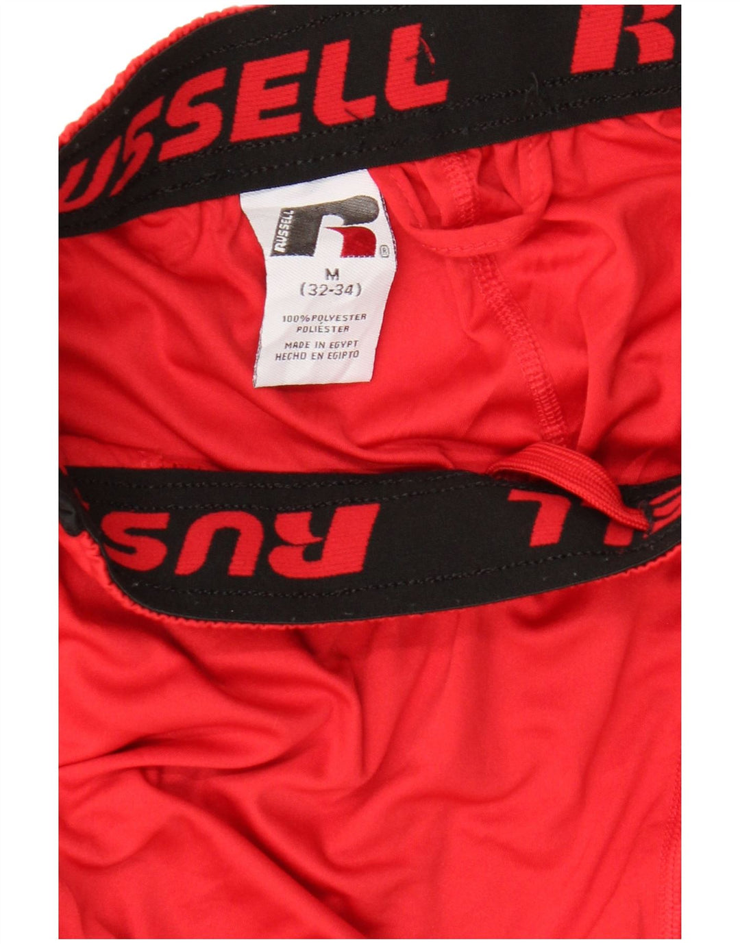 RUSSELL ATHLETIC Pantaloncini sportivi Dri-Power da uomo color block rosso medio