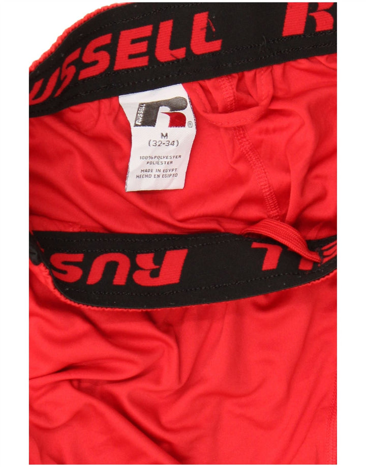 RUSSELL ATHLETIC Pantaloncini sportivi Dri-Power da uomo color block rosso medio
