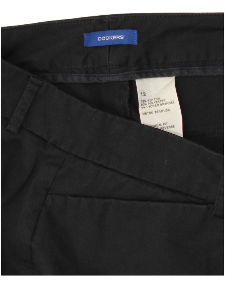 Pantaloncini casual da donna Dockers grandi W36 cotone nero