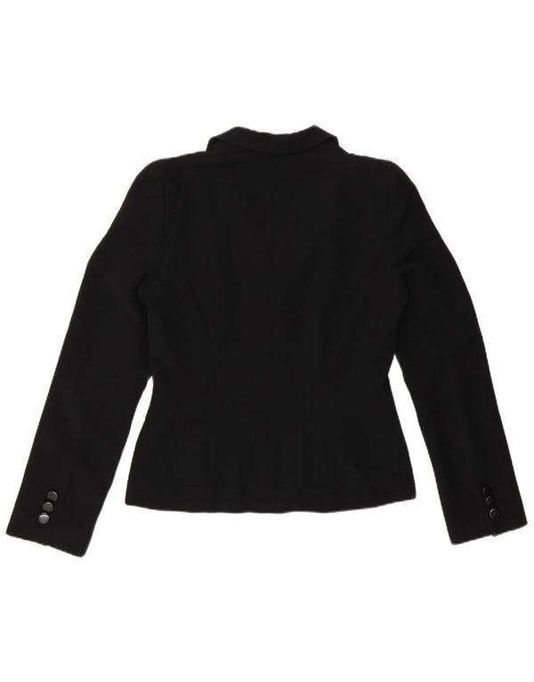 Giacca blazer a 2 bottoni da donna Hobbs UK 12 poliestere nero medio