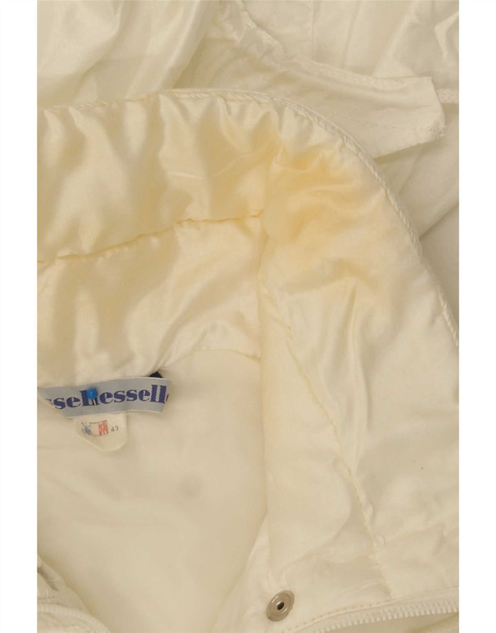 Giacca imbottita con cappuccio da donna Ellesse IT 42 media bianco sporco
