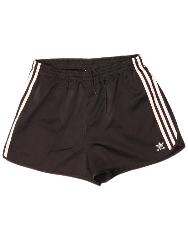 Pantaloncini sportivi Adidas da donna UK 16/18 Large Nero Poliestere