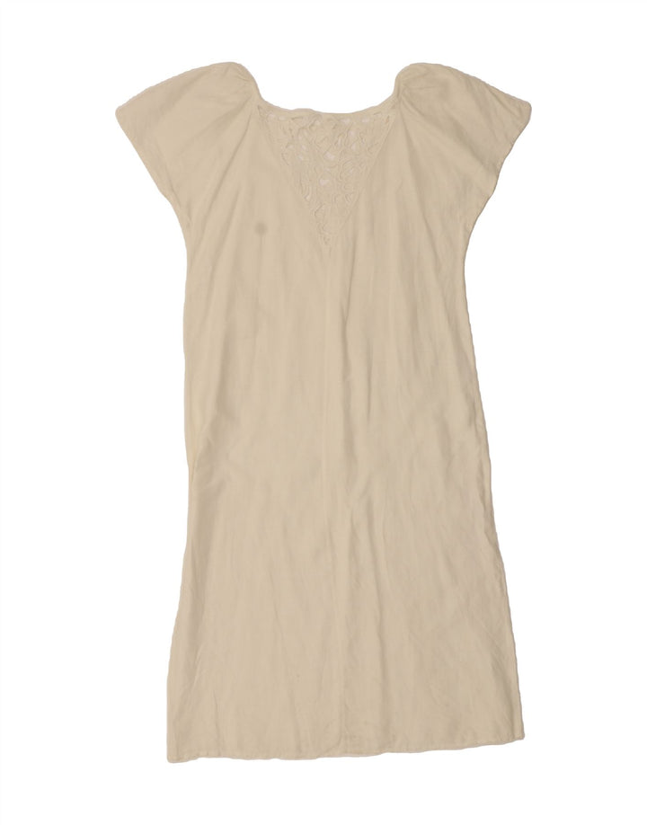 VINTAGE Womens Sundress UK 14 Large White Vintage Vintage and Second-Hand Vintage from Messina Hembry 