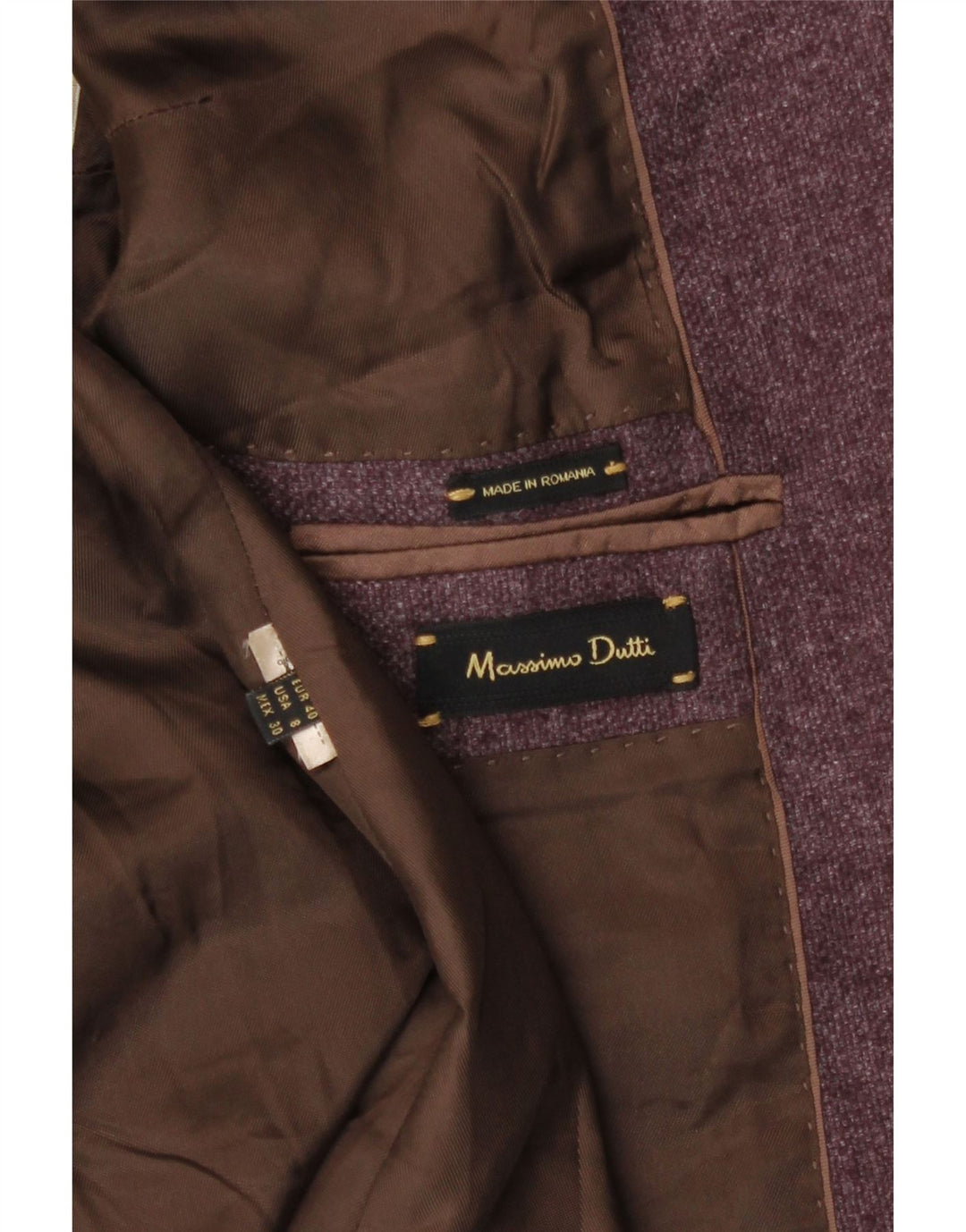 Giacca blazer da donna a 1 bottone Massimo Dutti EU 40 viola medio