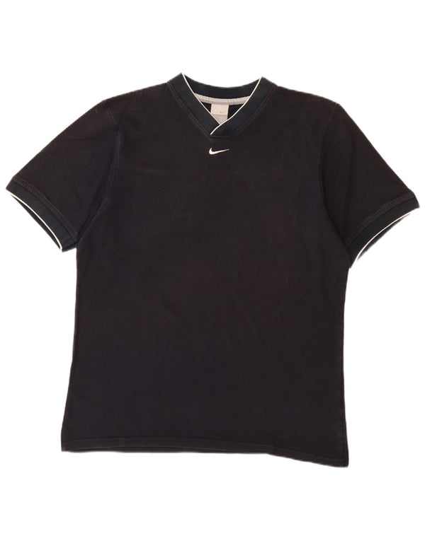 T-shirt da uomo NIKE Top UK 42/44 grande cotone blu navy