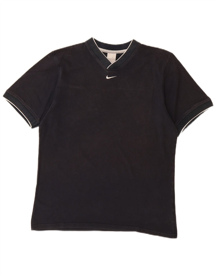 T-shirt da uomo NIKE Top UK 42/44 grande cotone blu navy