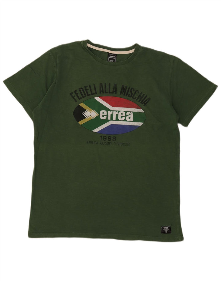T-shirt grafica da uomo Errea Top grande verde
