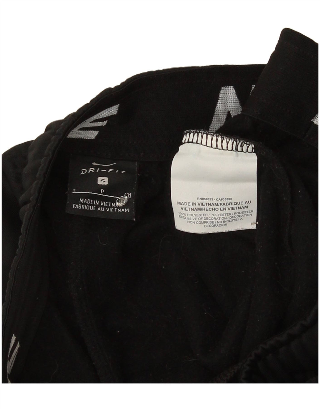 Pantaloni da tuta Nike Dri Fit da uomo piccoli in poliestere nero