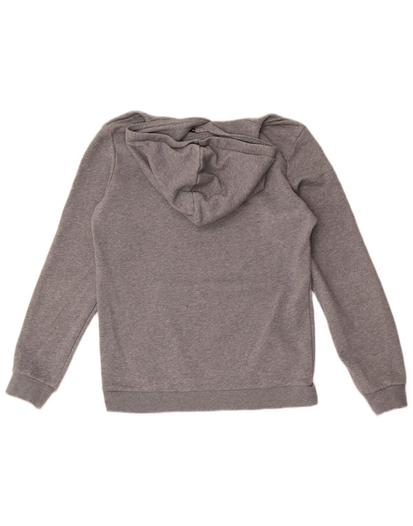 Felpa con cappuccio da bambino Puma 13-14 anni in cotone grigio screziato