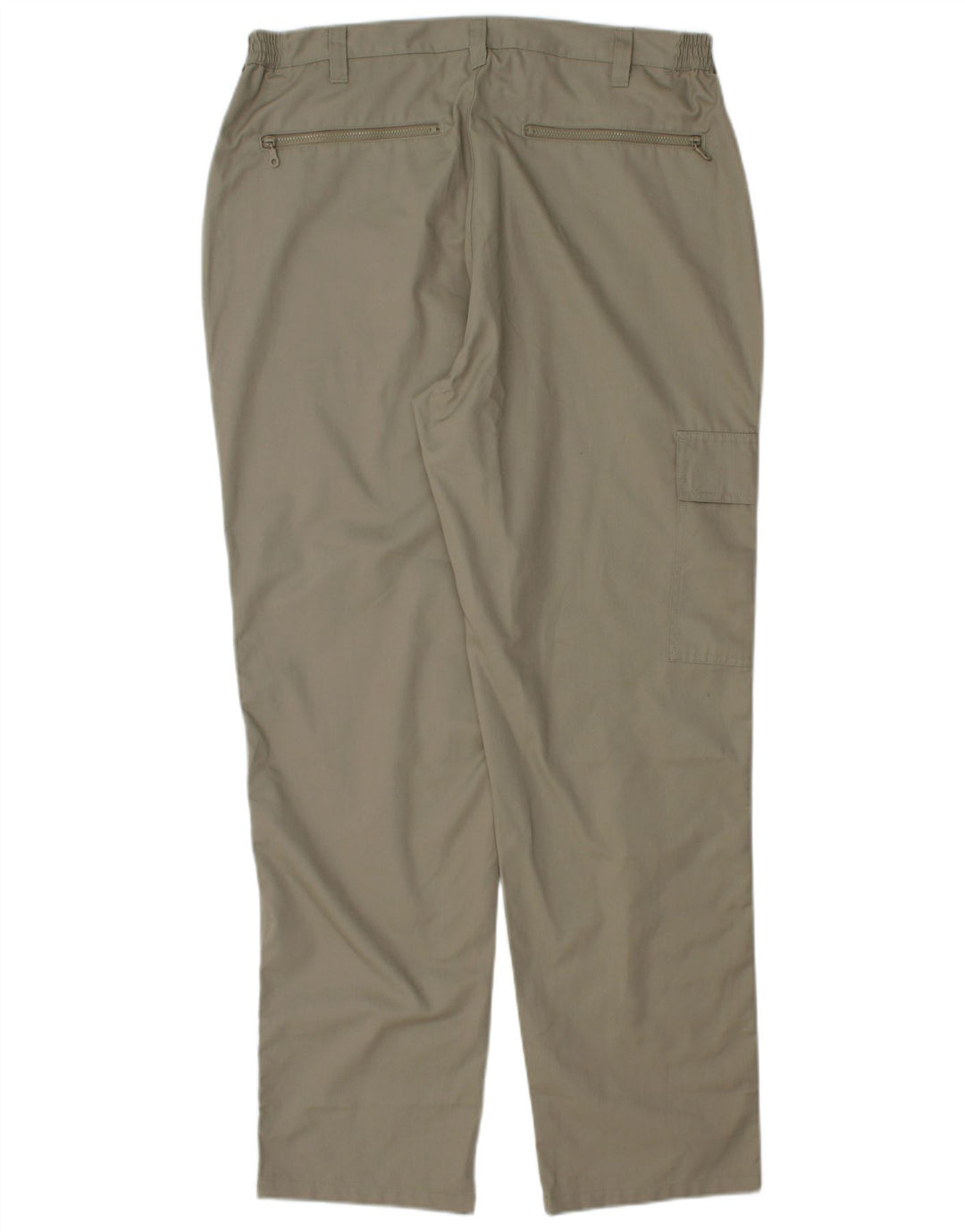 COTTON TRADERS Pantaloni cargo dritti da uomo W36 L30 Poliestere grigio