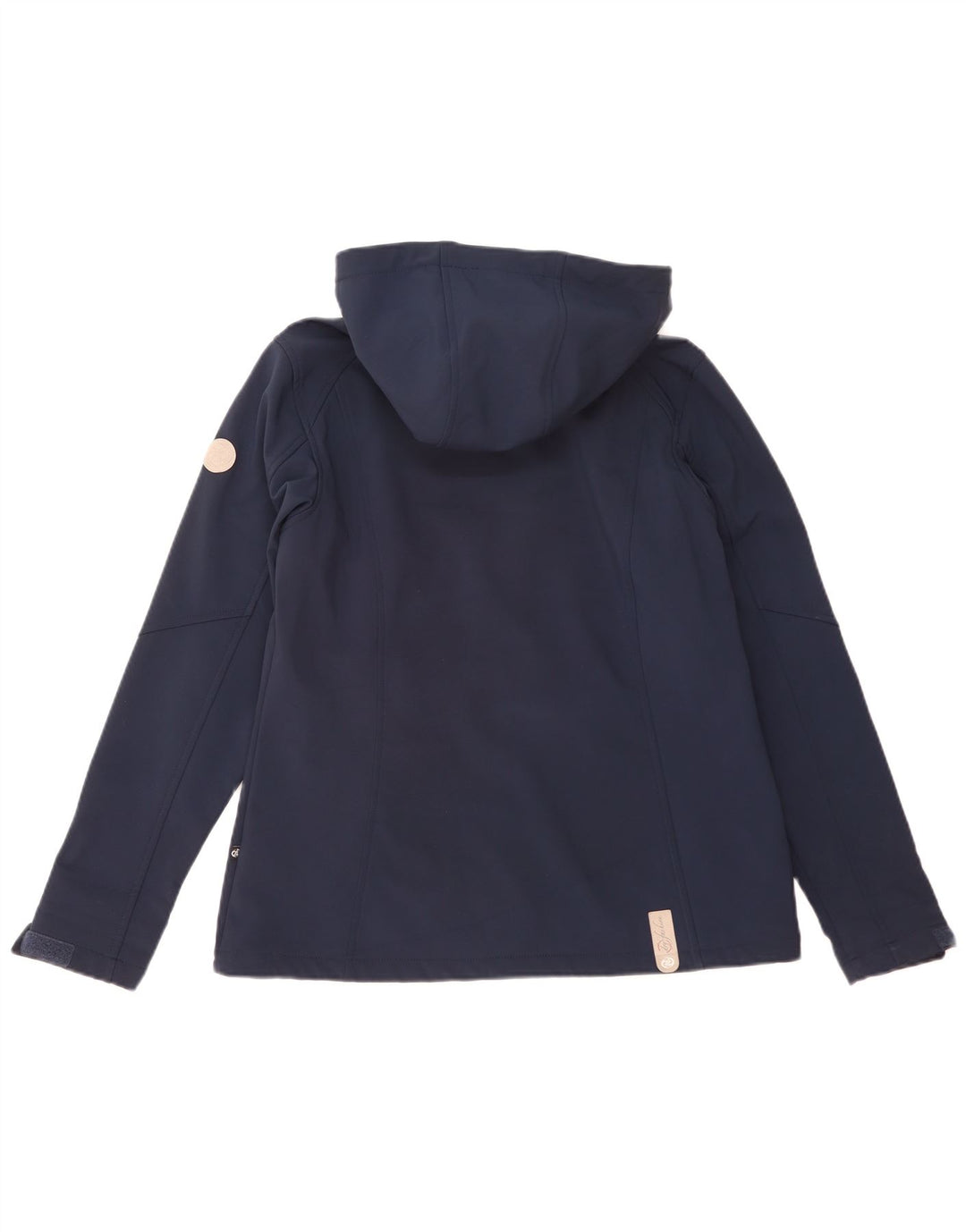 Giacca a vento con cappuccio da donna vintage EU 40 poliestere medio blu navy