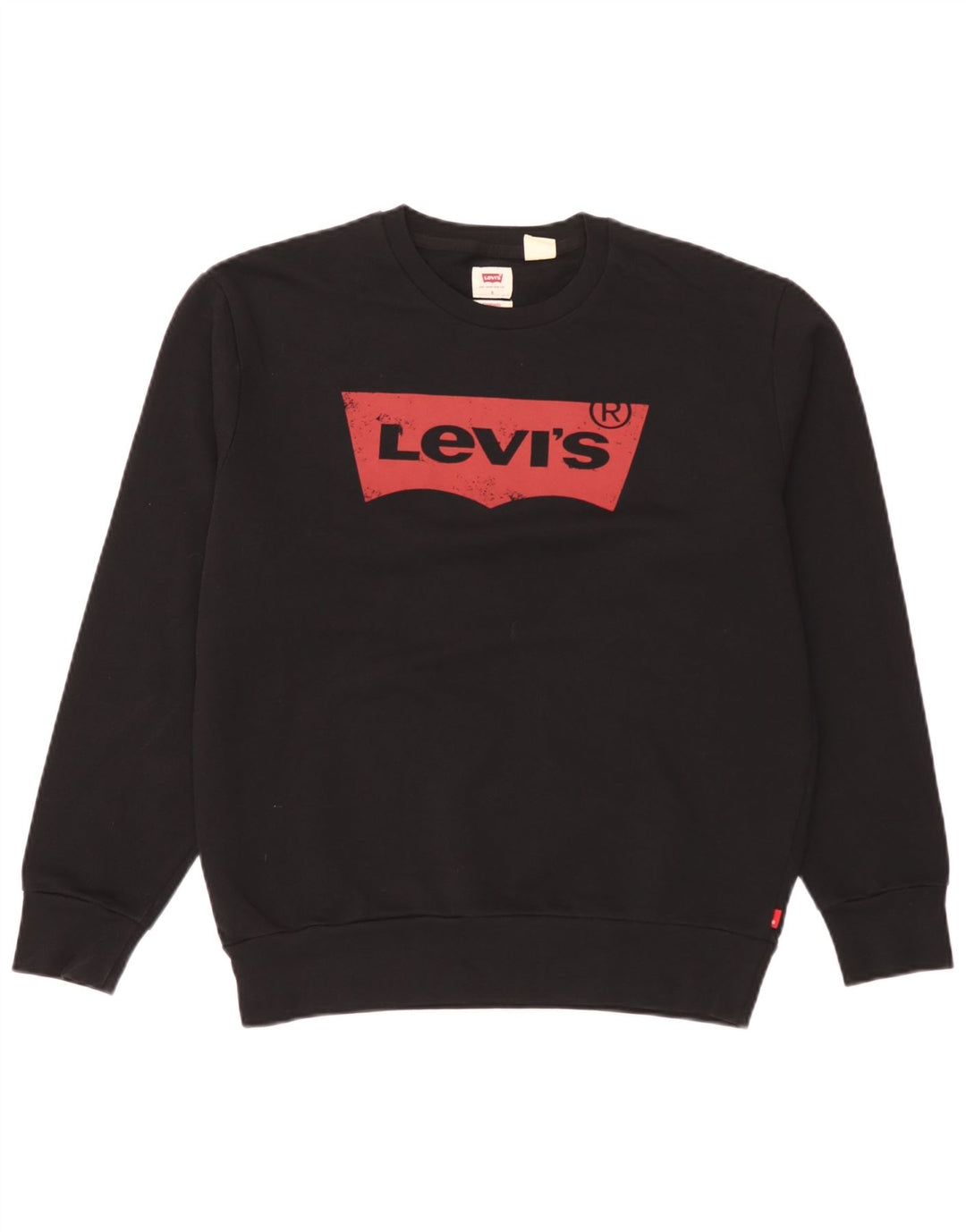 Levi's Mens Standard Graphic Felpa Maglione Piccolo Nero