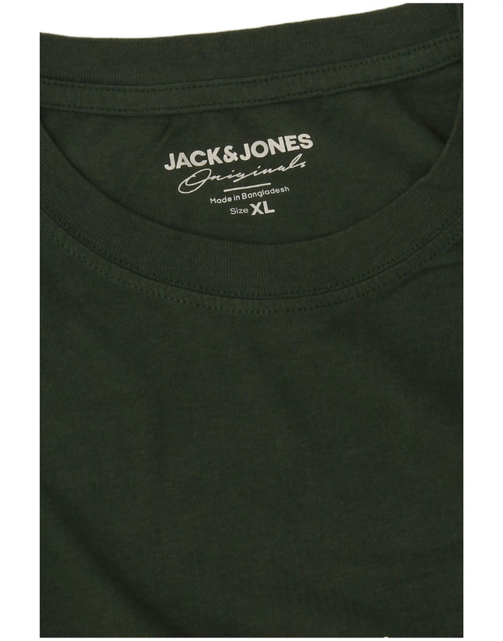 Maglietta grafica da uomo Jack & Jones Top XL Verde