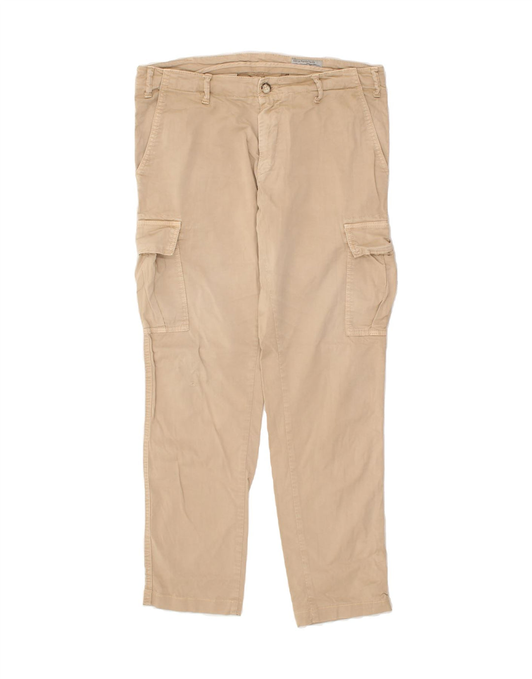 DIAMOND Mens Slim Cargo Trousers W34 L30 Beige | Vintage Diamond | Thrift | Second-Hand Diamond | Used Clothing | Messina Hembry 