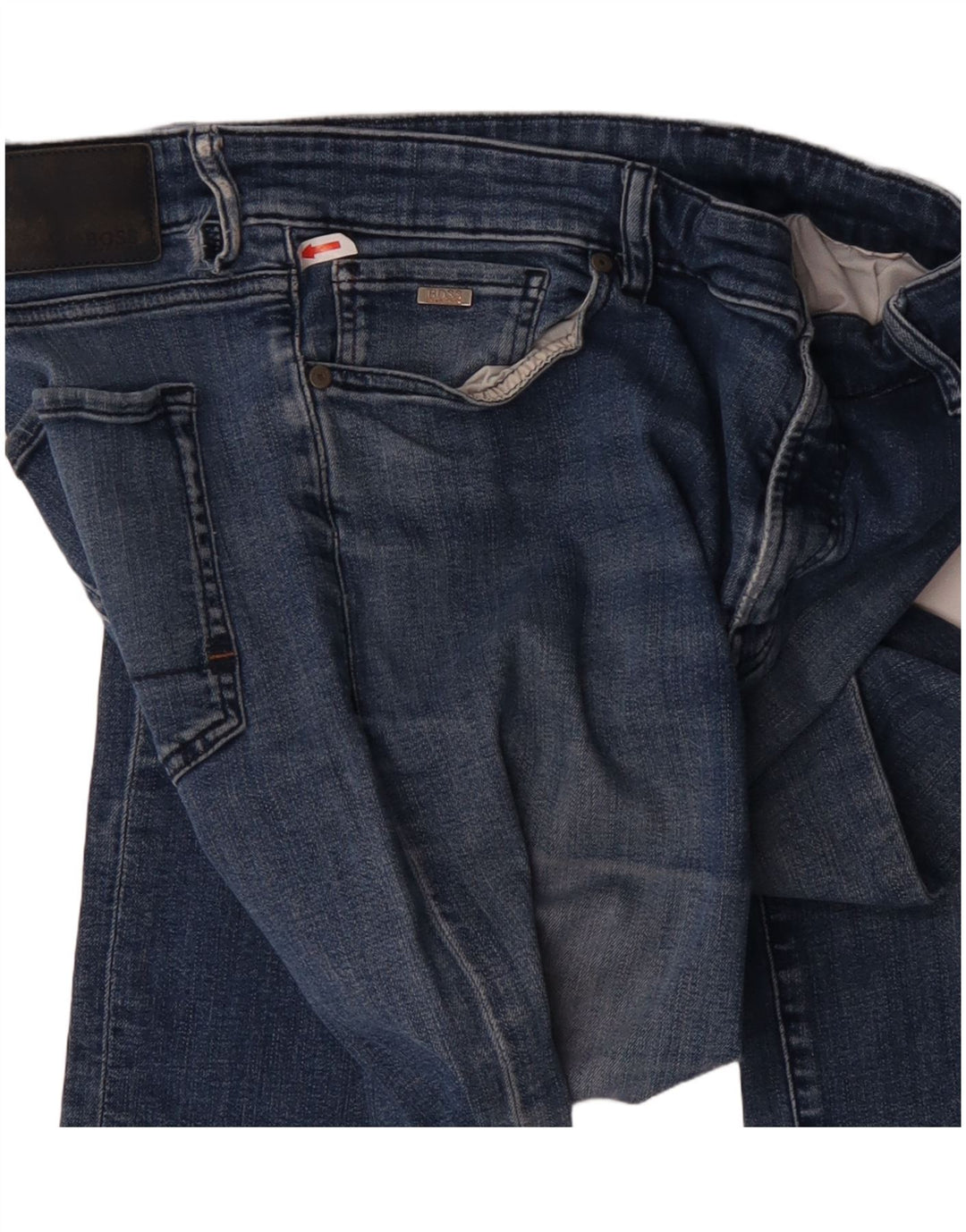 Jeans dritti da uomo Hugo Boss W38 L31 Blu