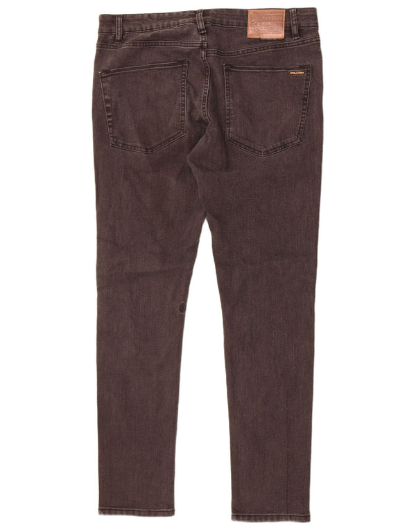 Jeans affusolati da uomo Volcom W34 L32 cotone nero