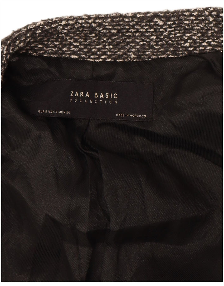 Giacca blazer aperta da donna ZARA UK 10 piccola grigia